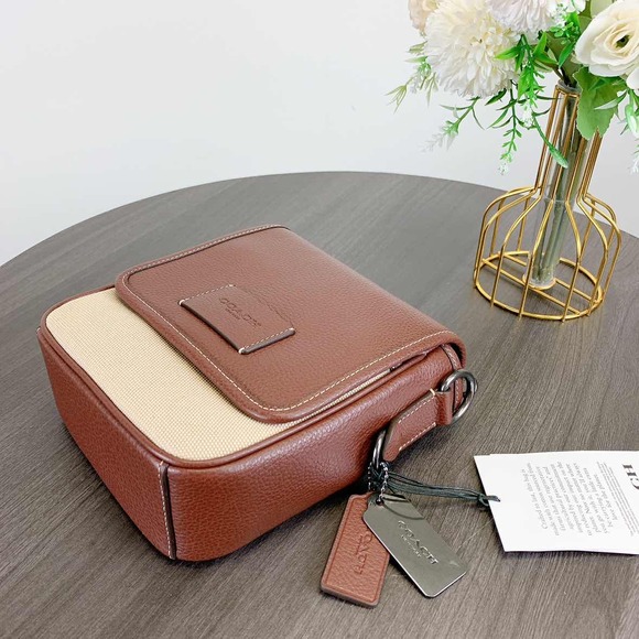 Coach CR236 Lucas Crossbody IN Natural Multi - Picture 4 of 10